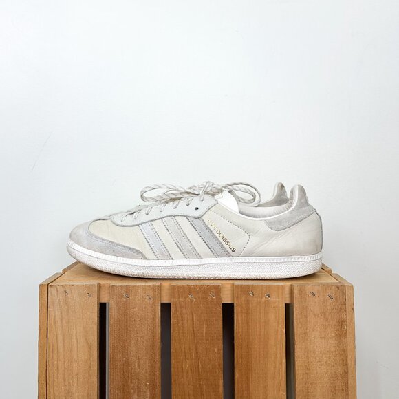 Men's Size 10 Adidas Kith Classics OG Sambas 1972 in White Cloud Leather + Suede - Picture 2 of 9
